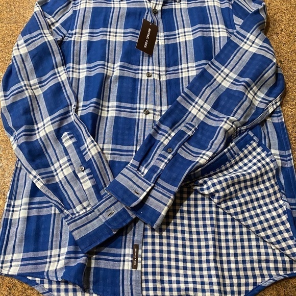 Michael Kors Flannel Resort 1 Marine Blue Med NWT​​​​​​​​​​ - Picture 5 of 6
